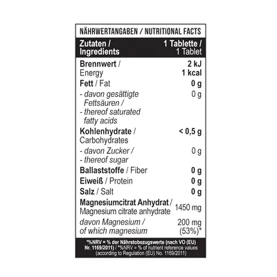Магній цитрат MST Nutrition Magnesium Citrate 200 мг, 90 таблеток