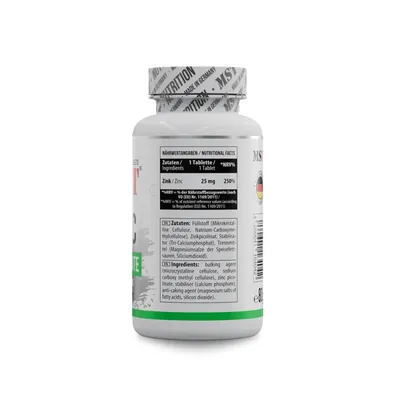 Цинк піколінат MST Nutrition Zinc picolinate 25 мг, 100 таблеток