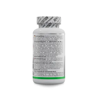 Цинк піколінат MST Nutrition Zinc picolinate 25 мг, 100 таблеток