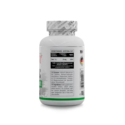 Цинк піколінат MST Nutrition Zinc picolinate 25 мг, 200 таблеток