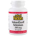 Селен Natural Factors SelenoExcell Selenium Yeast 200 мкг, 90 капсул