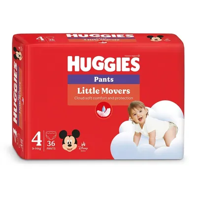 Підгузки-трусики Huggies Little Movers унісекс розмір 4, 36 шт