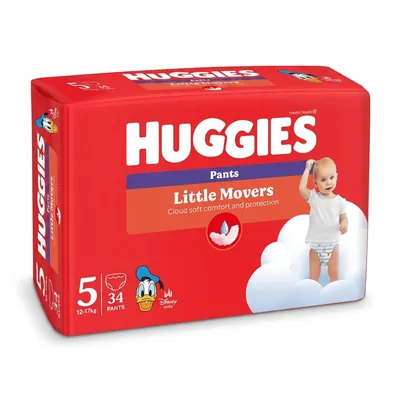 Підгузки-трусики Huggies Little Movers унісекс розмір 5, 34 шт