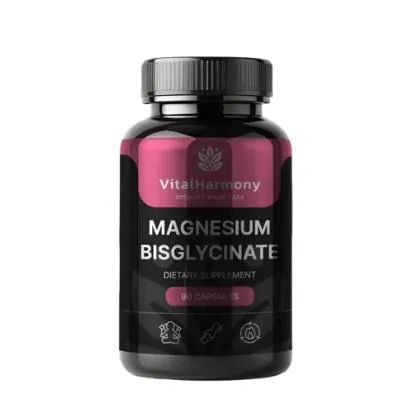 Магній бісгліцинат VitalHarmony Magnesium bisglycinate, 90 капсул