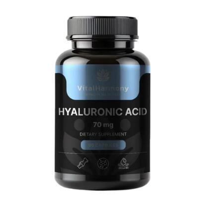 Гиалуроновая кислота VitalHarmony Hyaluronic Acid 70 мг, 90 капсул