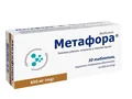 Метафора таблетки, в/плів. обол. по 850 мг №30 (10х3)