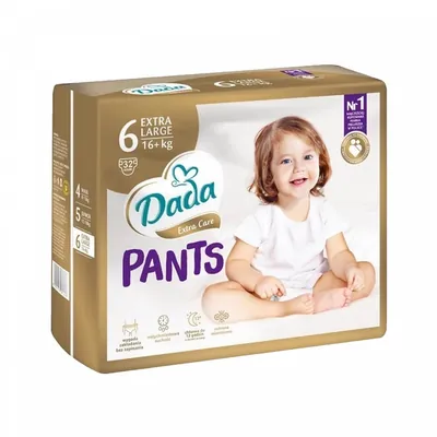 Підгузки-трусики Dada Extra Care XL дитячі, розмір 6, 16+  кг, 32 шт