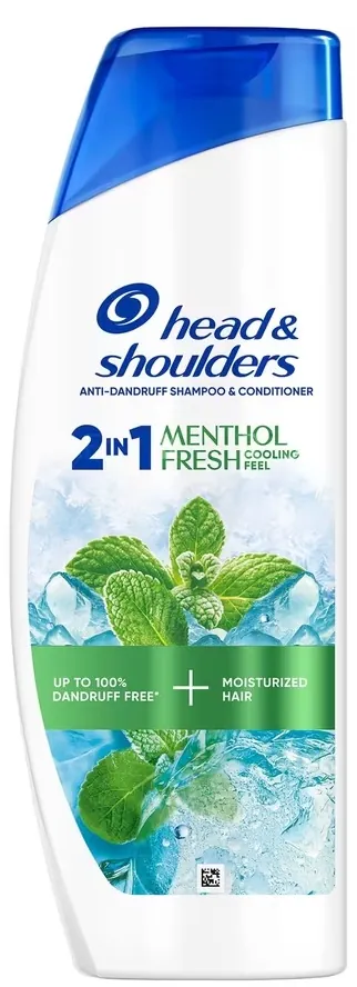 Шампунь Head & Shoulders 2-в-1 Menthol Fresh Свіжість ментолу проти лупи, 400 мл