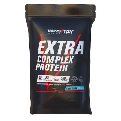 Протеїн комплексний Vansiton Extra Complex Protein, шоколад-кокос, 450 г