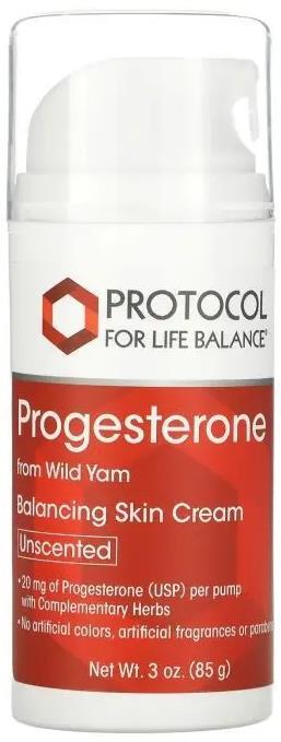 Крем для кожи Protocol for Life Balance с липосомальным прогестероном без запаха, 85 г