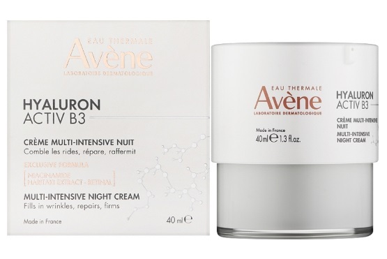 Крем для лица Avene Hyaluron Activ B3 ночной мультиинтенсивный, 40 мл