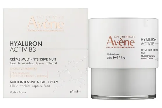 Крем для обличчя Avene Hyaluron Activ B3 нічний мультиінтенсивний, 40 мл