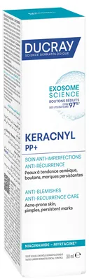 Крем для обличчя Ducray Keracnyl PP+ проти недосконалостей шкіри схильної до акне, 30 мл