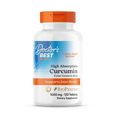 Куркумін С3 комплекс Doctor's Best High Absorption Curcumin with C3 Complex and BioPerine, 120 таблеток