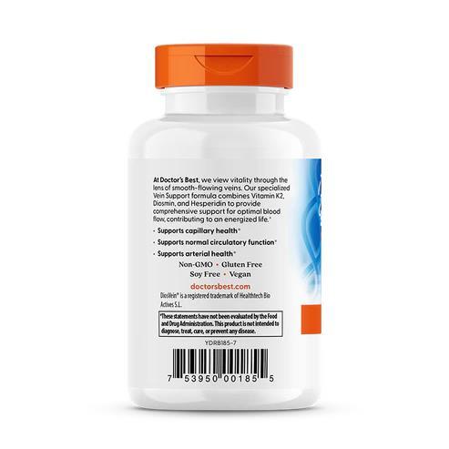 Поддержка вен Doctor's Best Vein Support, 60 капсул