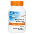 Фолат Doctor's Best Fully Active Folate 800 мкг, 60 капсул