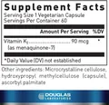 Вітамін К2 Douglas Laboratories Vitamin K2 Menaquinone-7, 60 капсул