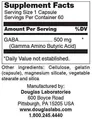 ГАМК (гамма-аміномасляна кислота) Douglas Laboratories Gaba капсули по 500 мг №60