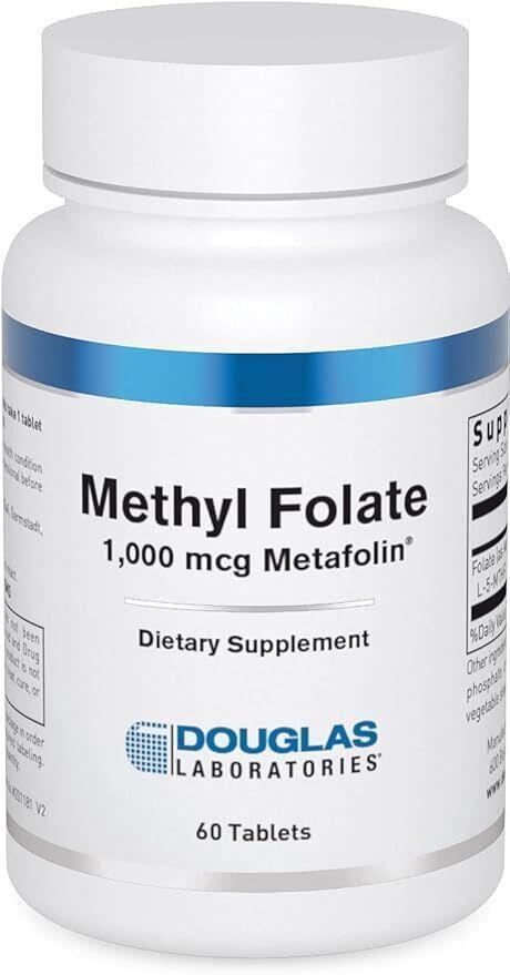 Метилфолат Douglas Laboratories Methyl Folate (L-5-MTHF) 1000 мкг, 60 таблеток