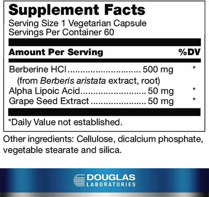 Берберин Douglas Laboratories Berberine Balance, 60 капсул