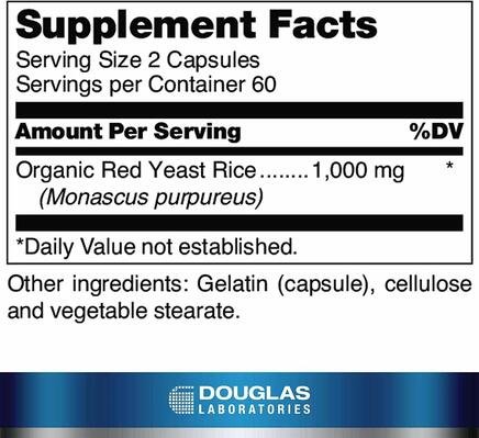 Ферментированный красный дрожжевой рис Douglas Laboratories Beni-Koji RYR, 120 капсул