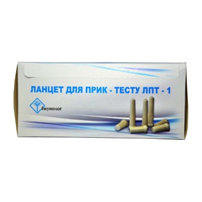 Ланцеты для прик-теста с одним копьем ЛПТ-1, 100 штук
