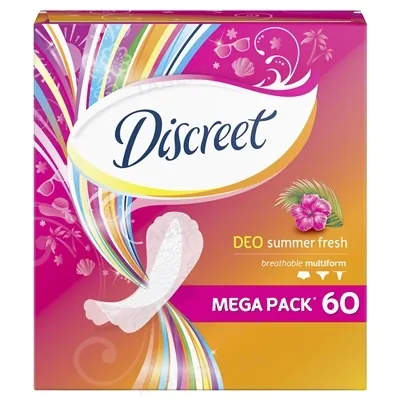 Прокладки щоденні Discreet Summer Fresh Deo Multiform, 60 шт