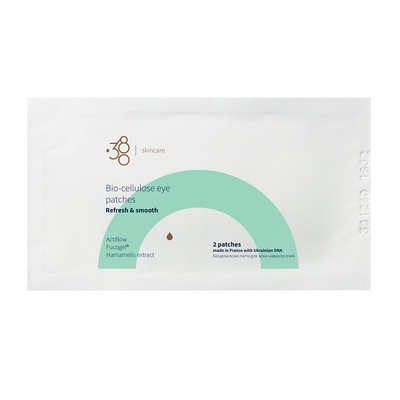 Патчи для зоны вокруг глаз 380 Skincare Refresh & Smooth Биоцеллюлозные , 2 шт