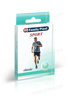 Набір пластирів медичних FP Family Plast Sport бактерицидних, 15 штук