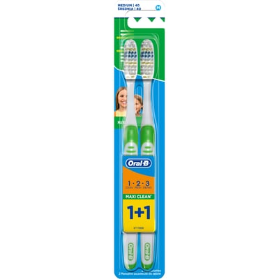 Зубная щетка Oral-B 3-Эффект Maxi Clean, 2 штуки