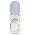 Пляшка Baby-Nova 44240-2 скляна з декором для хлопчиків, 230 мл