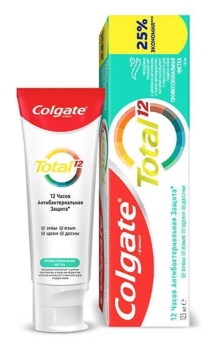 Зубной гель Colgate Total 12 Профессиональная чистка, 125 мл