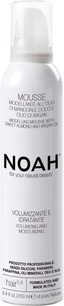 Мус Noah Mousse For Fixing Hair моделюючий для фіксації, об’єму та зволоження волосся, 250 мл