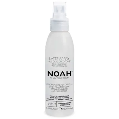 Спрей Noah Hair Spray With Cotton Oil для випрямлення кучерявого волосся з олією бавовни, 150 мл