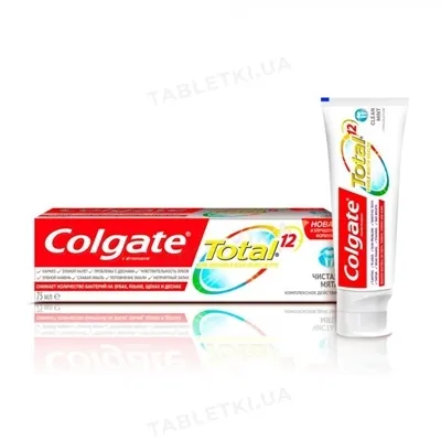 Зубна паста Colgate Total 12 Чиста м'ята, 75 мл