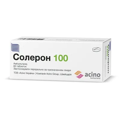 Солерон 100 таблетки по 100 мг №60 (10х6)