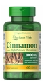 Корица с хромом Puritan's Pride Cinnamon, 60 капсул