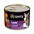Корм влажный для стерилизованных кошек Savory 30723 с ягненком, 200 г