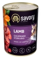 Корм влажный для стерилизованных кошек Savory 30730 с ягненком, 400 г