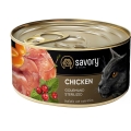 Корм влажный для стерилизованных кошек Savory 30754 с курицей, 200 г