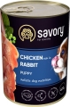 Корм вологий для цуценят Savory 30587 з кроликом і куркою, 400 г