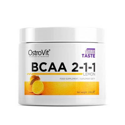 Амінокислоти OstroVit Extra Pure BCAA 2.1.1 смак лимон, 200 г