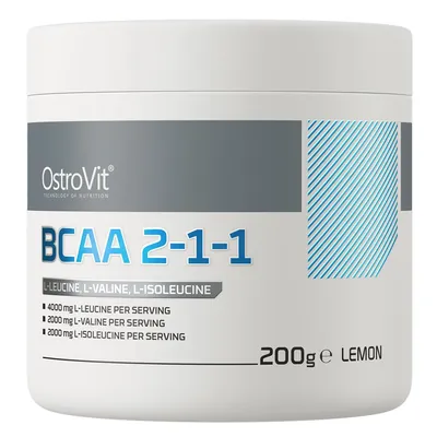Амінокислоти OstroVit Extra Pure BCAA 2.1.1 смак лимон, 200 г