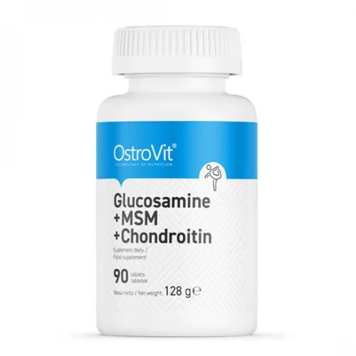 Глюкозамін, МСМ та хондроїтин OstroVit Glucosamine MSM Chondroitin, 90 таблеток