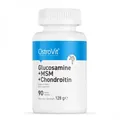 Глюкозамін, МСМ та хондроїтин OstroVit Glucosamine MSM Chondroitin, 90 таблеток