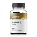 Жирные кислоты OstroVit Omega 3 D3 + K2, 180 капсул