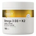 Омега-3 та вітамін К2 OstroVit Omega 3 D3+K2, 180 капсул