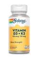 Вітамін Д3 та К2 Vitamin D-3 K-2 Solaray, 120 капсул