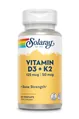 Вітамін Д3 та К2 Vitamin D-3 K-2 Solaray, 60 капсул