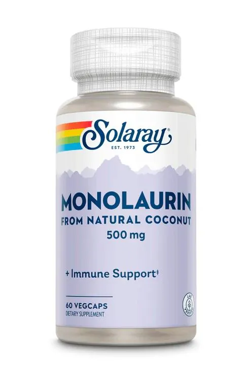Монолаурін Solaray Monolaurin 500 мг, 60 капсул